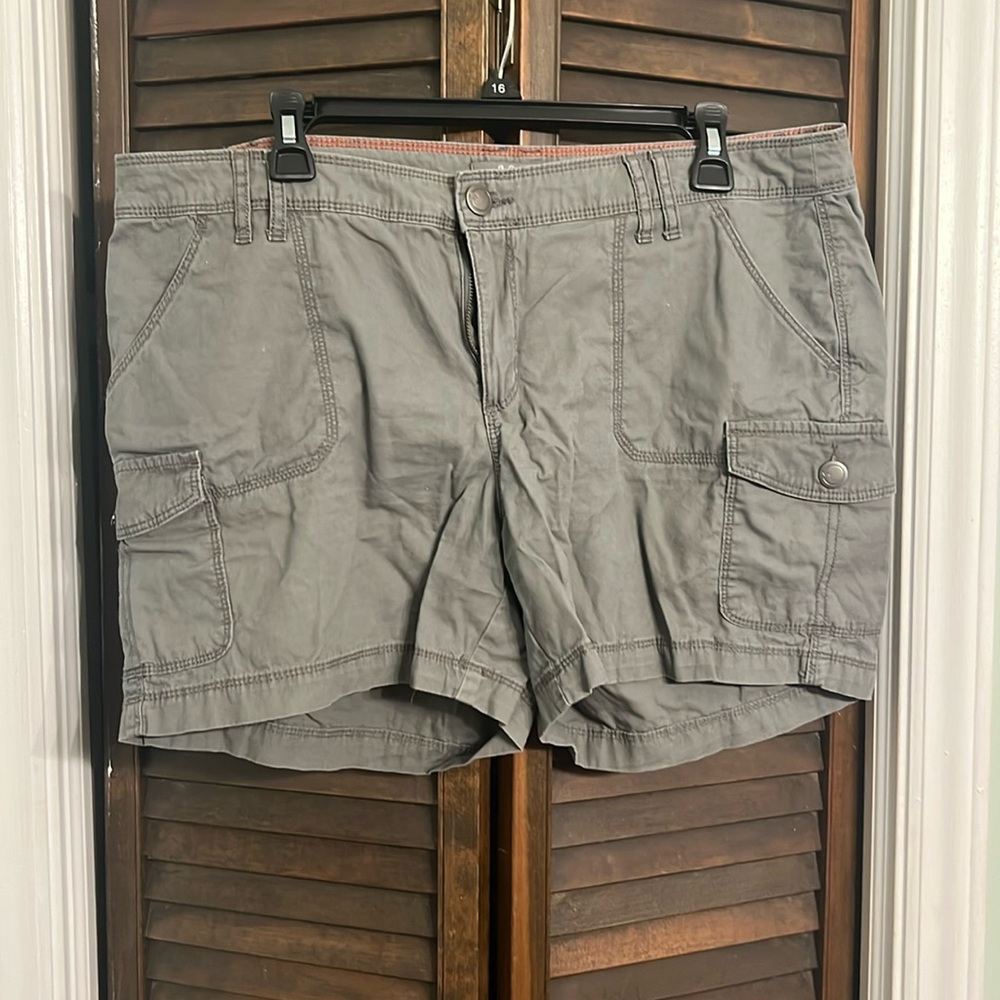 Olive colored shorts